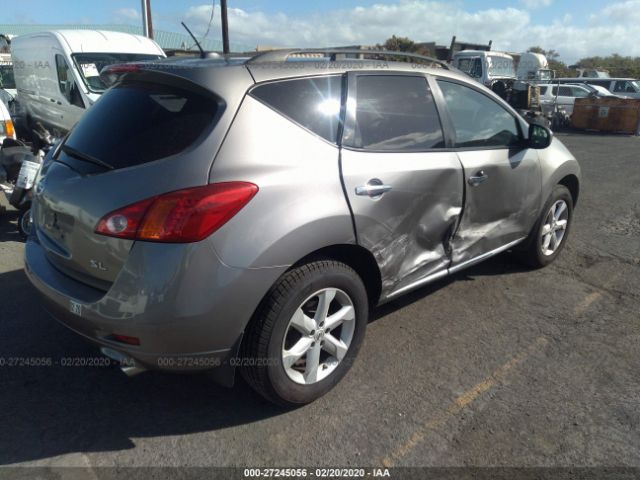 JN8AZ18U79W025466 - 2009 NISSAN MURANO S/SL Gold photo 4