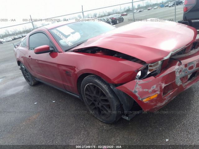 1ZVBP8AM8C5280534 - 2012 FORD MUSTANG  Maroon photo 1