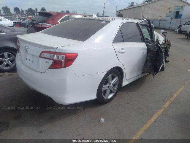 4T1BF1FK5CU545268 - 2012 TOYOTA CAMRY SE/LE/XLE White photo 4