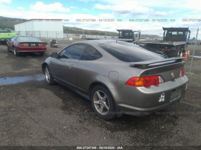 JH4DC54842C021228 - 2002 ACURA RSX  Gray photo 3