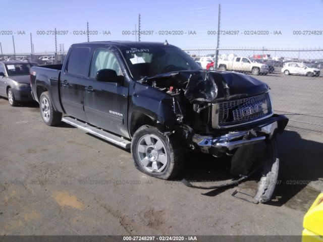 3GTP2WE29CG292298 - 2012 GMC SIERRA K1500 SLT Black photo 1