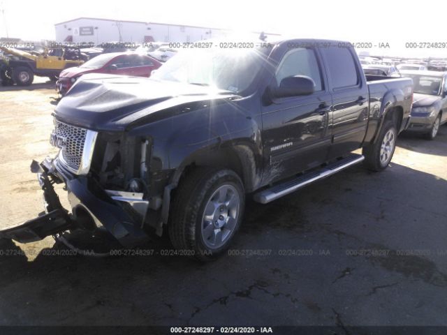 3GTP2WE29CG292298 - 2012 GMC SIERRA K1500 SLT Black photo 2