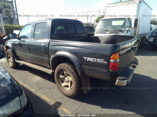 5TEGN92N41Z865701 - 2001 TOYOTA TACOMA DOUBLE CAB PRERUNNER Black photo 3