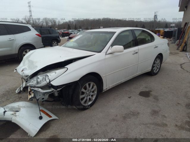 JTHBF30G725034348 - 2002 LEXUS ES 300 White photo 2