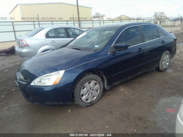 JHMCM56313C001675 - 2003 HONDA ACCORD LX Dark Blue photo 2