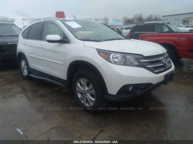 5J6RM4H78EL098912 - 2014 HONDA CR-V EXL White photo 1