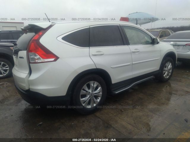 5J6RM4H78EL098912 - 2014 HONDA CR-V EXL White photo 4