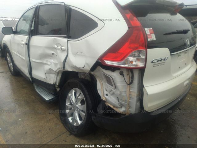 5J6RM4H78EL098912 - 2014 HONDA CR-V EXL White photo 6