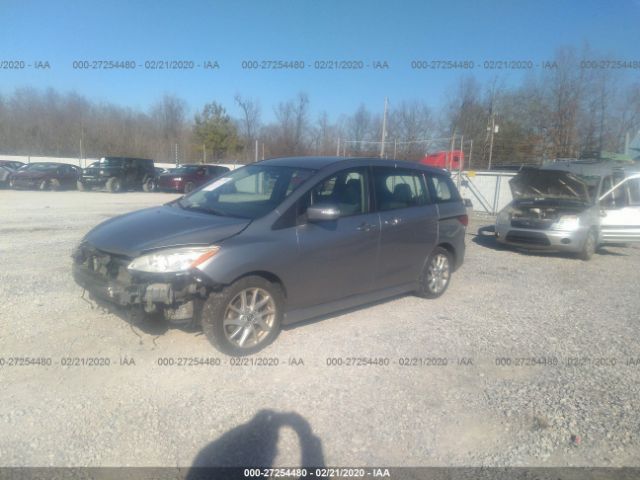 JM1CW2CL1D0149729 - 2013 MAZDA 5  Silver photo 2