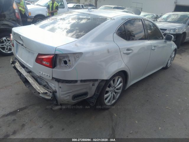 JTHBK262X85085806 - 2008 LEXUS IS 250 White photo 4