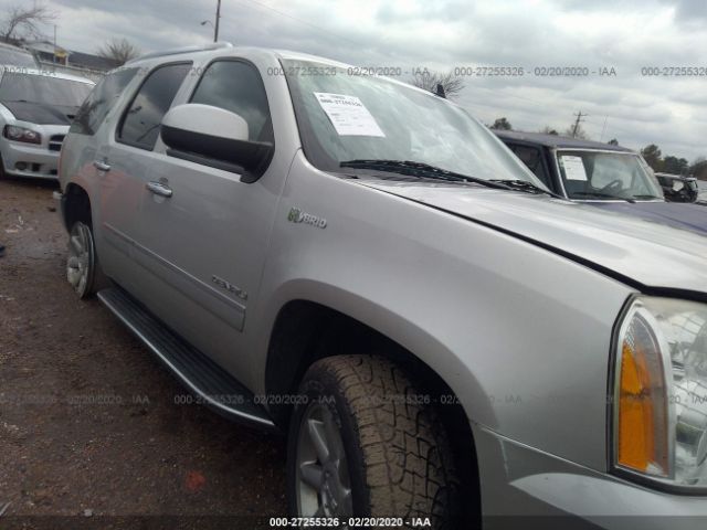 1GKUKGEJXAR232502 - 2010 GMC YUKON DENALI HYBRID Silver photo 1