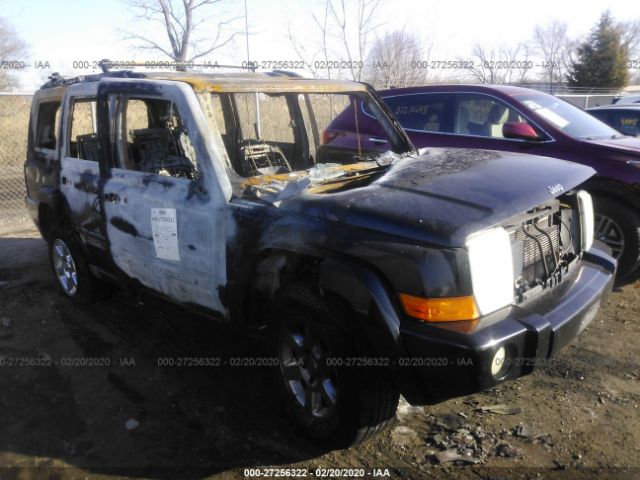 1J8HG48P57C528402 - 2007 JEEP COMMANDER  Black photo 1