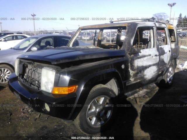 1J8HG48P57C528402 - 2007 JEEP COMMANDER  Black photo 2