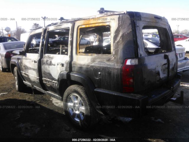 1J8HG48P57C528402 - 2007 JEEP COMMANDER  Black photo 3