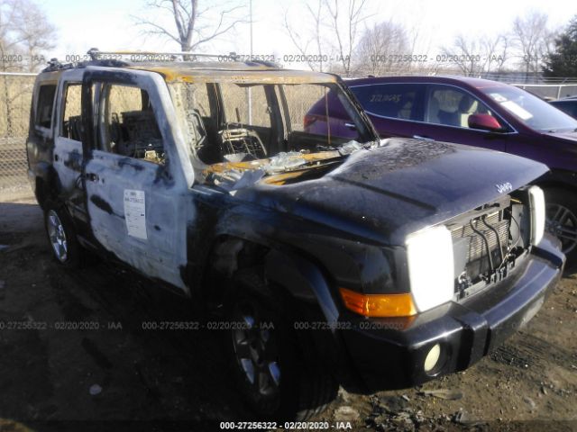 1J8HG48P57C528402 - 2007 JEEP COMMANDER  Black photo 6