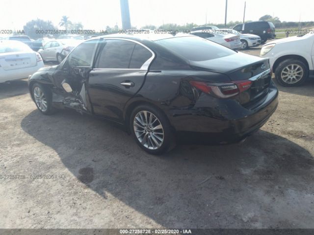 JN1EV7AP5KM511696 - 2019 INFINITI Q50 LUXE/SPORT/SIGNATURE EDIT Black photo 3