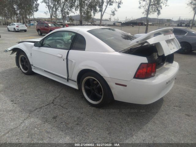 1FAFP40491F204428 - 2001 FORD MUSTANG  White photo 3