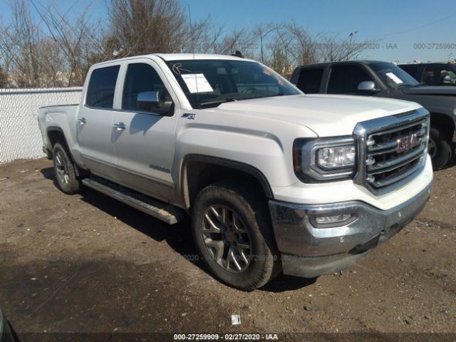 3GTU2NEC4JG264086 - 2018 GMC SIERRA K1500 SLT White photo 1