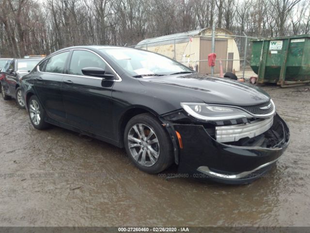 1C3CCCAB2FN670218 - 2015 CHRYSLER 200 LIMITED Black photo 1