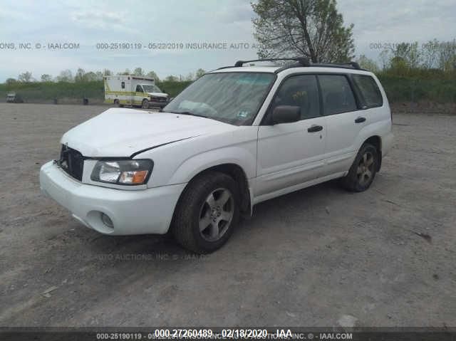 JF1SG65634H729806 - 2004 SUBARU FORESTER 2.5XS თეთრი ფოტო 2
