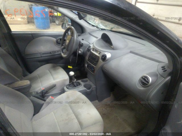 1G8AZ52F75Z113952 - 2005 SATURN ION LEVEL 2 Black photo 5