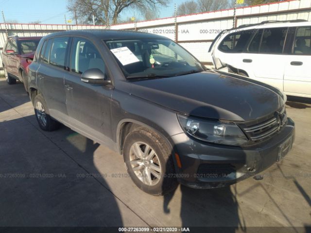 WVGBV7AX6CW095255 - 2012 VOLKSWAGEN TIGUAN S/SE/SEL Gray photo 1