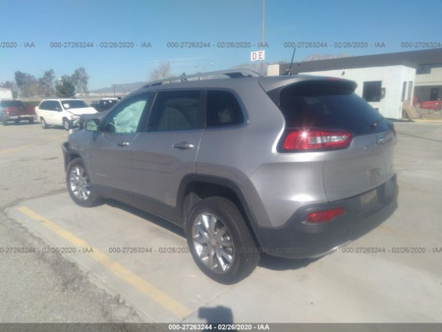 1C4PJLDB6HD221793 - 2017 JEEP CHEROKEE LIMITED Silver photo 3