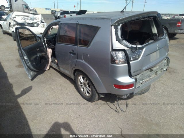 JA4LS21W09Z004087 - 2009 MITSUBISHI OUTLANDER ES Silver photo 3