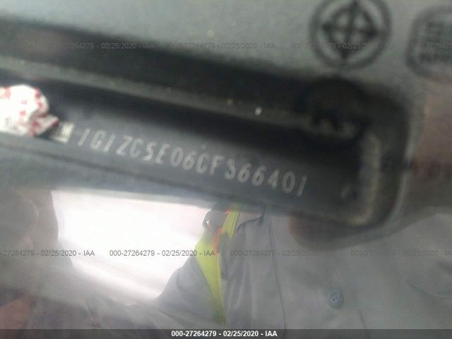 1G1ZC5E06CF366401 - 2012 CHEVROLET MALIBU 1LT 黑色 照片 9