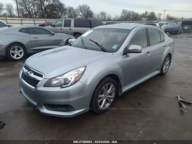 4S3BMCB68D3014359 - 2013 SUBARU LEGACY 2.5I PREMIUM Silver photo 2