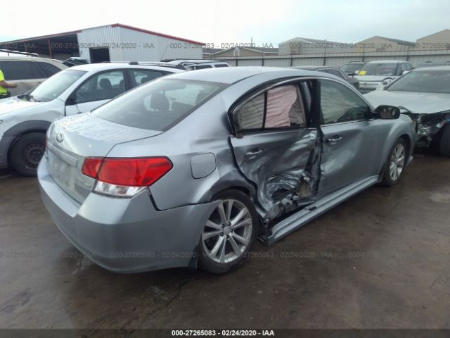 4S3BMCB68D3014359 - 2013 SUBARU LEGACY 2.5I PREMIUM Silver photo 4