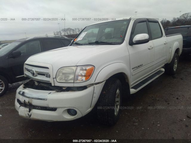 5TBDT44186S542240 - 2006 TOYOTA TUNDRA DOUBLE CAB SR5 White photo 2