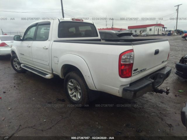 5TBDT44186S542240 - 2006 TOYOTA TUNDRA DOUBLE CAB SR5 White photo 3