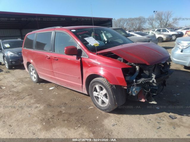 2C4RDGCG8CR277289 - 2012 DODGE GRAND CARAVAN SXT Red photo 1