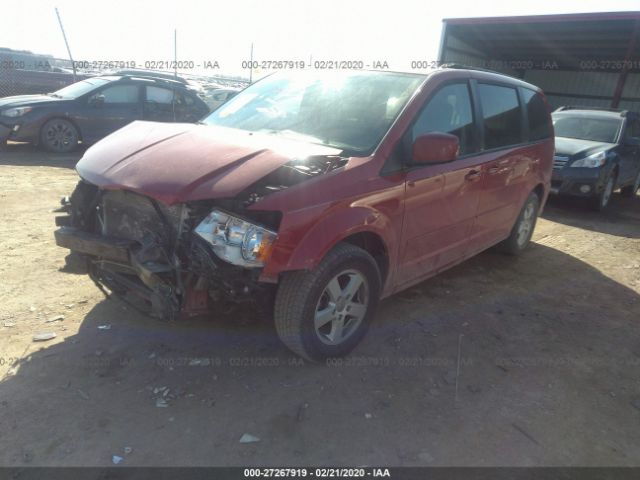 2C4RDGCG8CR277289 - 2012 DODGE GRAND CARAVAN SXT Red photo 2