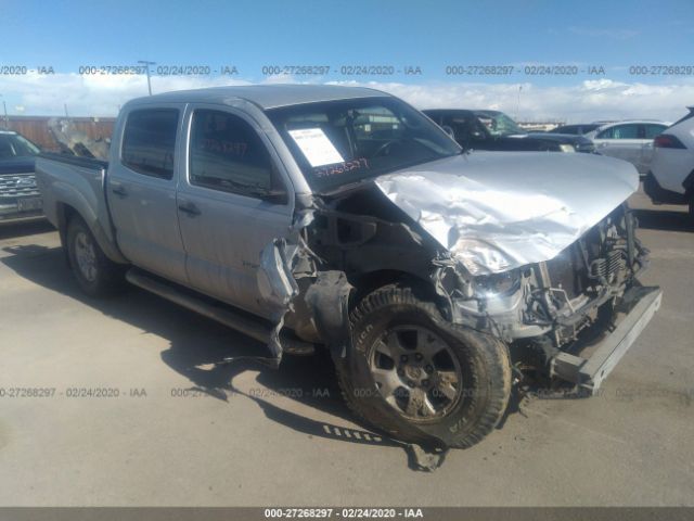 5TELU42N87Z367725 - 2007 TOYOTA TACOMA DOUBLE CAB Silver photo 1