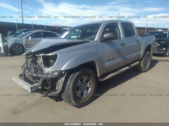 5TELU42N87Z367725 - 2007 TOYOTA TACOMA DOUBLE CAB Silver photo 2