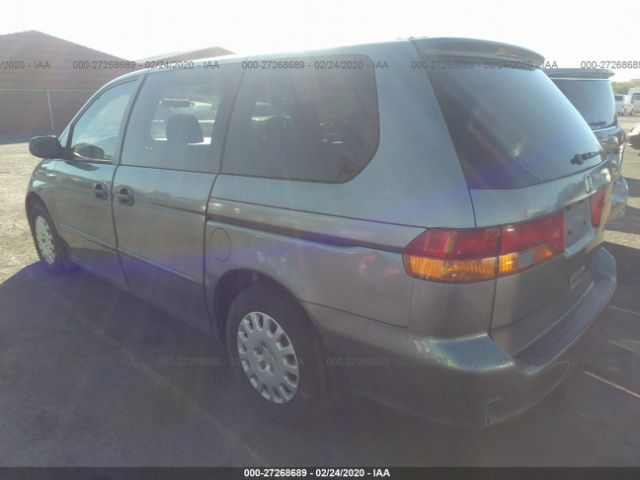 2HKRL18592H513421 - 2002 HONDA ODYSSEY LX Blue photo 3