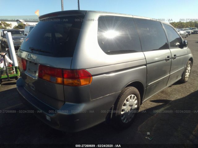 2HKRL18592H513421 - 2002 HONDA ODYSSEY LX Blue photo 4