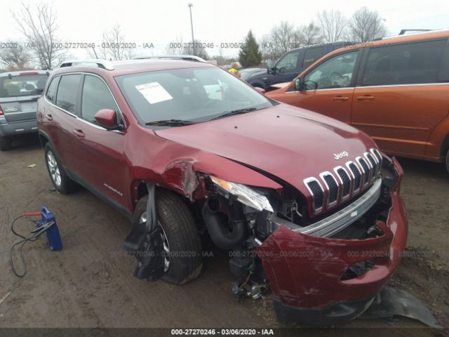 1C4PJMCS9EW192250 - 2014 JEEP CHEROKEE LATITUDE Red photo 1