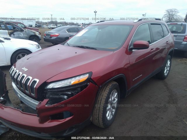 1C4PJMCS9EW192250 - 2014 JEEP CHEROKEE LATITUDE Red photo 2