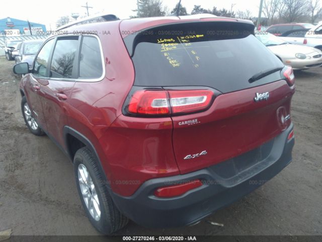 1C4PJMCS9EW192250 - 2014 JEEP CHEROKEE LATITUDE Red photo 3