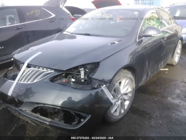 2G4GS5GX7G9164043 - 2016 BUICK REGAL PREMIUM Gray photo 2