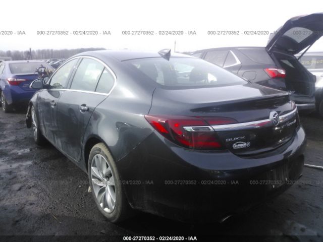 2G4GS5GX7G9164043 - 2016 BUICK REGAL PREMIUM Gray photo 3