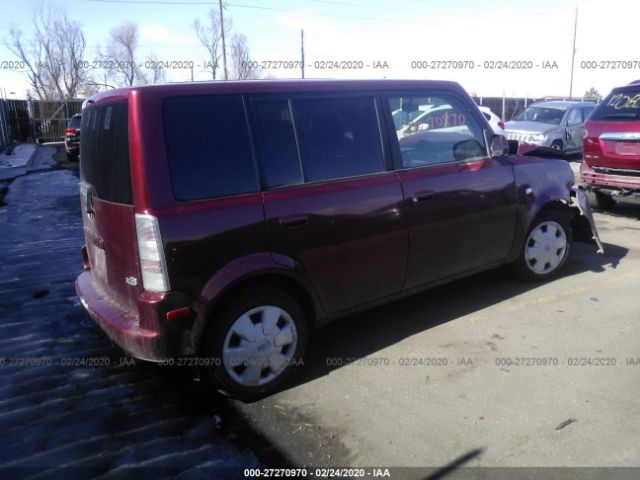 JTLKT324964113372 - 2006 TOYOTA SCION XB 红色 照片 4