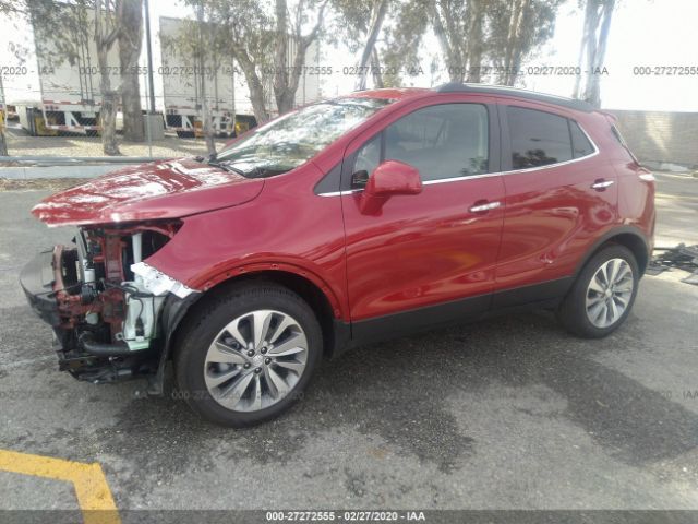 KL4CJASB3LB063692 - 2020 BUICK ENCORE PREFERRED Red photo 2