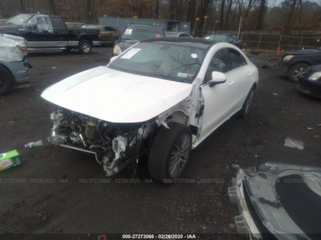 WDD5J4HB1LN070121 - 2020 MERCEDES-BENZ CLA 250 4MATIC White photo 2