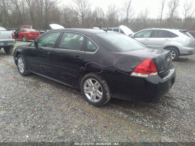 2G1WB5E33E1179904 - 2014 CHEVROLET IMPALA LIMITED LT Black photo 3