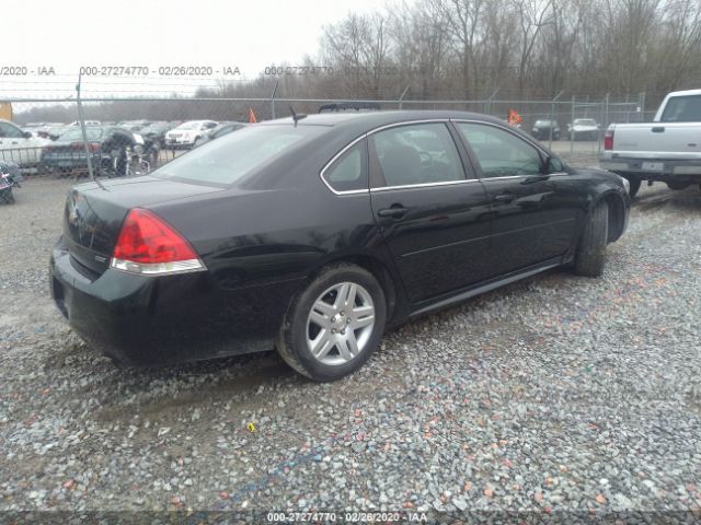 2G1WB5E33E1179904 - 2014 CHEVROLET IMPALA LIMITED LT Black photo 4