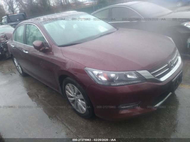 1HGCR2F8XDA212031 - 2013 HONDA ACCORD EXL Maroon photo 1